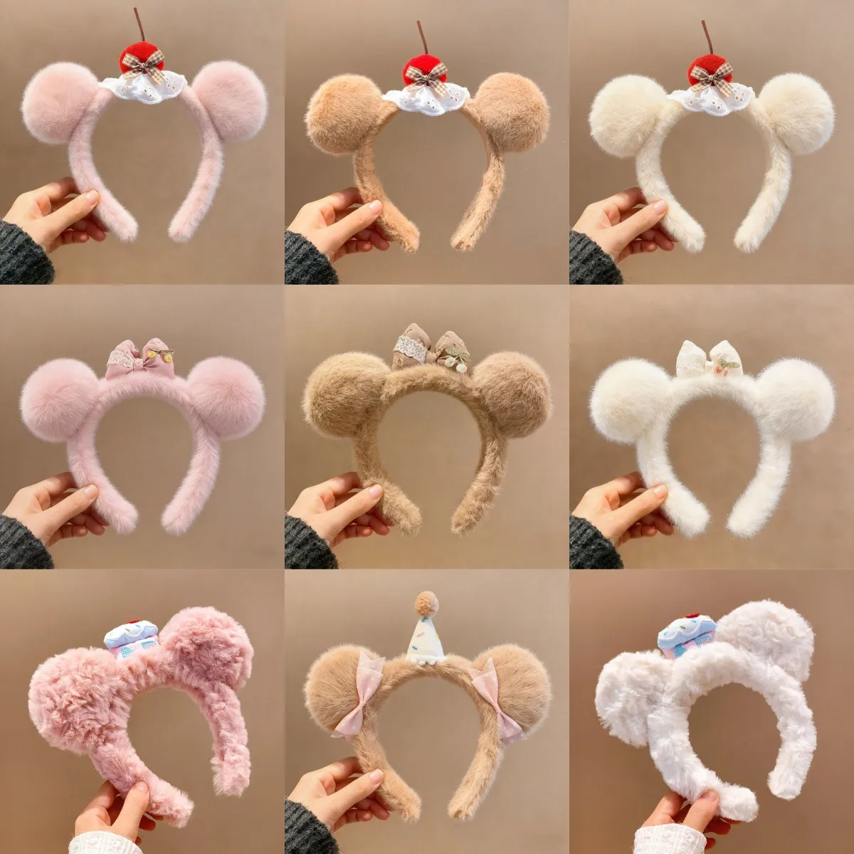 Fall Winter Cute Plush Bear Ear Headband for Women – Spa Face Washing & Face Mask Hair Hoop, Daily Versatile Hair Accessory with Adorable Teddy Design